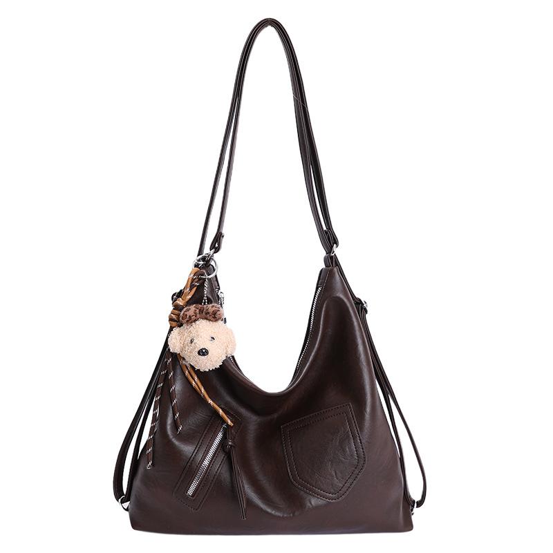 Tragetasche mit großem Fassungsvermögen, Nischen-Freizeit-Unterarmtasche, Pendler-Ein-Schulter- oder Doppel-Schulter-Tasche