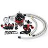 Adjustable Fuel Pressure Regulator Kit AN6 Feed & AN6 Return Line W/ 0-160PSI Gauge Set 3-20/ 20-45/ 45-70 Pressure Springs