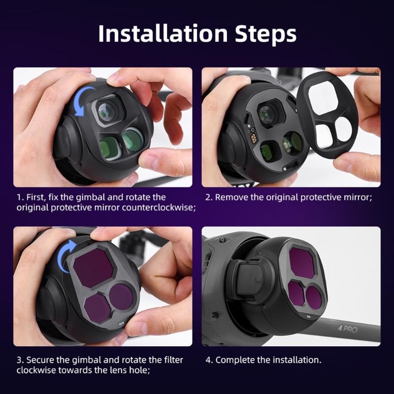 Camera Lens Filters for 4 Aluminum Frame Protective Filter CPL ND8 ND16 ND32 Filter Optical Glass