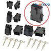 10 Sätze Molex 3,0 mm Doppelreihe 2*1/2/3/4/5/6/7/8P Stecker Buchse Luftfahrt-Steckverbinder (43025 Stecker+43020 Buchsengehäuse+Klemme)