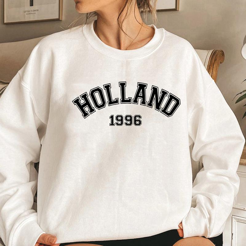 Tom Holland 1996 Unisex Crewneck Sweatshirt Damen Herren Grafik Hoodies Streetwear Pullover Lässige Pullover Damen Tops Fans Geschenk