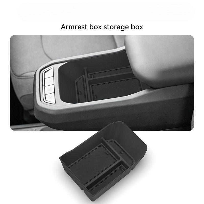 Voor Kia Ev3 - Siliconen Middenconsole Laag Opbergbakje Lade Armsteun Box Organizer Auto Interieur Accessoires