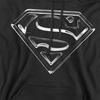 SUPERMAN Unisex Adult Steel Logo Hoodie