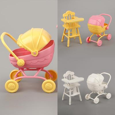Juguetes de Casa de Juegos para Niños, Cochecitos de Bebé, Mesas de Comedor para Niños, Accesorios de Casa de Muñecas en Miniatura de Simulación