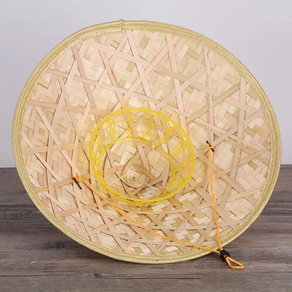 Stil Hüte Damen Sonnenhüte Herren Fischerhüte Geflochtene Strohhüte Bambus Rattan Hüte Tourismus Regenkappen