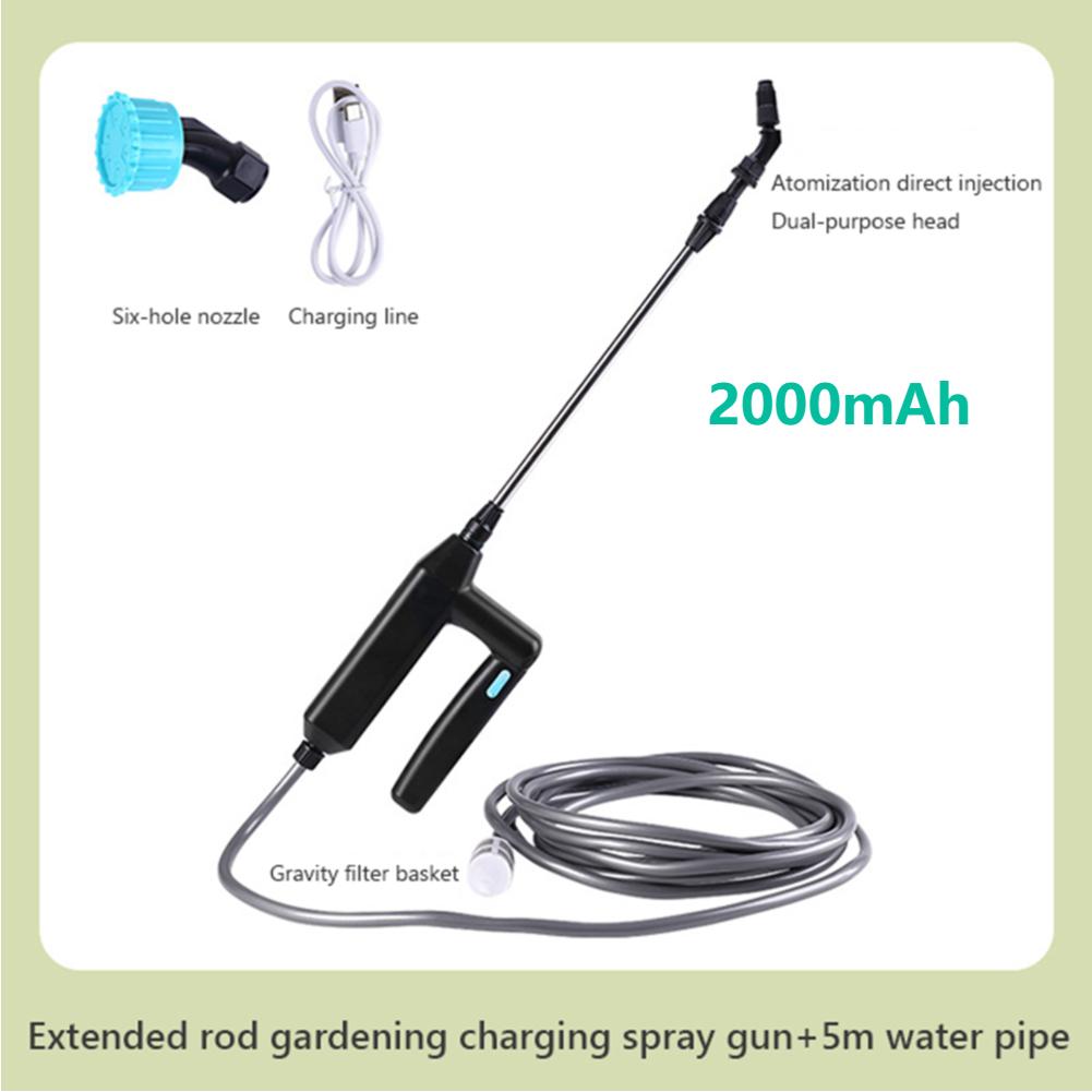 Portable Watering Spray Electric Gardening Sprayer USB Rechargeable Plant Sprayer High-Pressure Sprinkler ATV Cleaning Tools