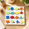 3D Educational Matching Learning Board Hands-on Wooden Puzzle with