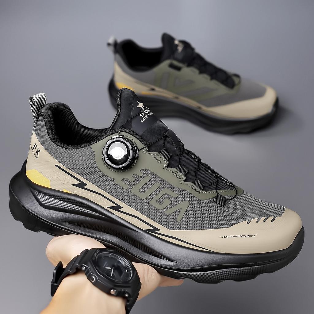 The Same High-quality Rubber and Plastic Fashion Casual Shoes In Shopping Malls, Men's Rotating Buttons, Sports Mountaineering Tourism Light Luxury