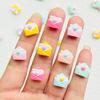 30 Pcs New Resin Cartoon Valentine'S Day Envelope Flat Back Scrapbook Figurine Diy Bow Decor Accessories Crafts A80