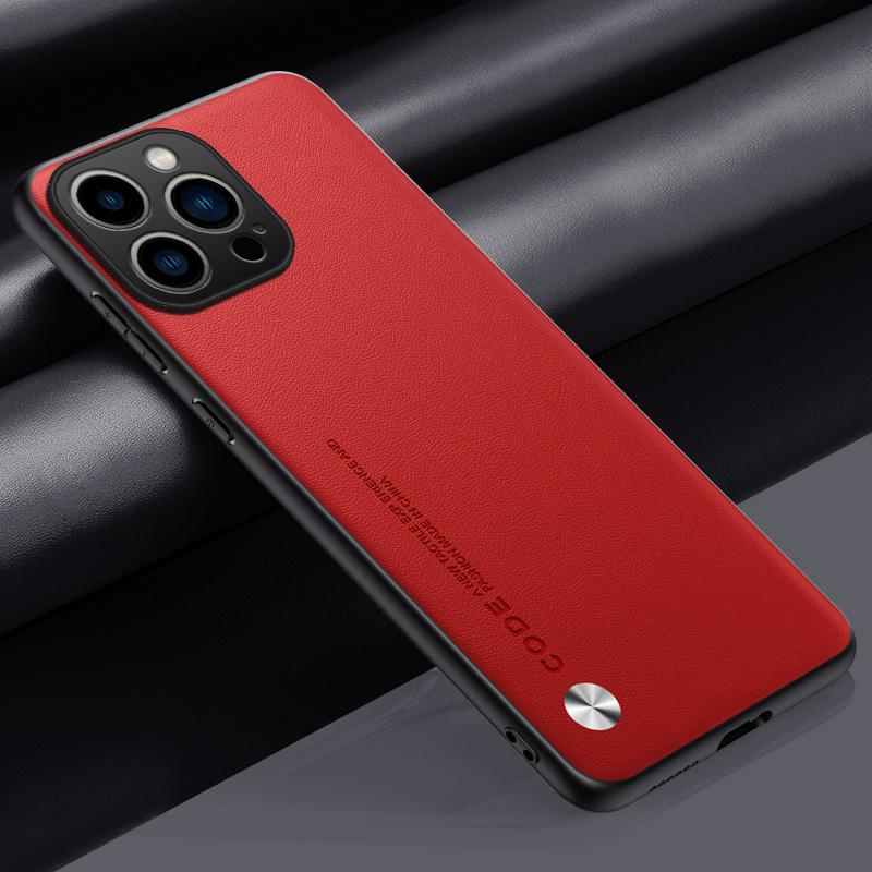 EUCAGR Luxury Ultrathin Leather Phone Case For iPhone 16 15 14 13 12 11 Pro Max XR XS Max Plain Skin Shockproof Soft Back Cover
