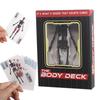 The Body Deck Cards Gjenbrukbare Kropp Gjennomsiktige Spillekort Flerbruks Menneskelig Anatomi Spillekort for Kortsamlere