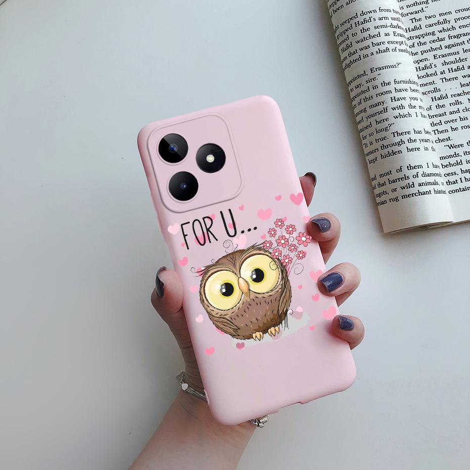 For Funda Realme Note 50 Case RMX3834 Cute Love Heart Silicone Soft Phone Case For Realme Note 50 Back Cover Note50 6.74" Coque
