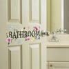 Bathroom Toilet Flower Signage Wall Stickers for Bathroom Decor Room Decor Aesthetic Home Decoration Accessories Toilet Stickers