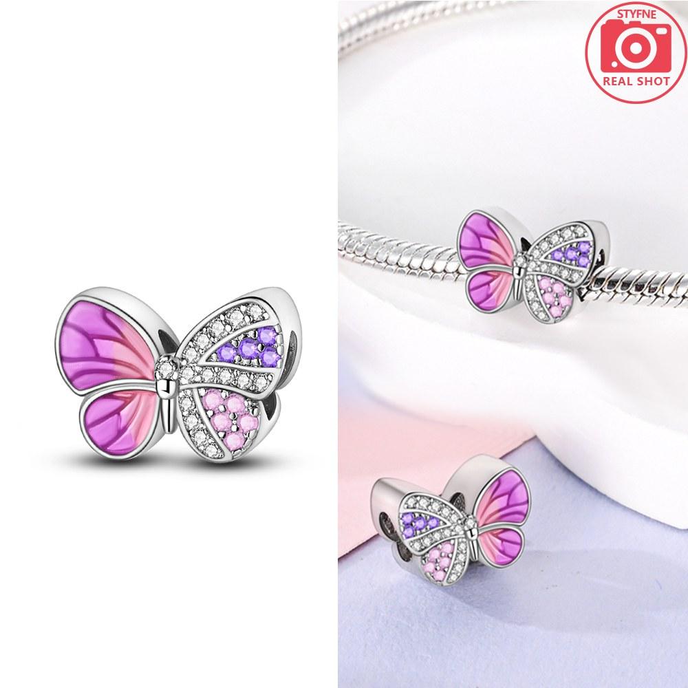 Butterfly Cross Pendant Copper Colors Charm Beads Fit Original Charms Bracelet Beads For Women Jewelry Making Gifts