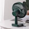 USB Small Desk Fans 4  s Low Noise 180 Degree Automatic Shaking Head Re able 5000mAh Desk Fan with LED Display