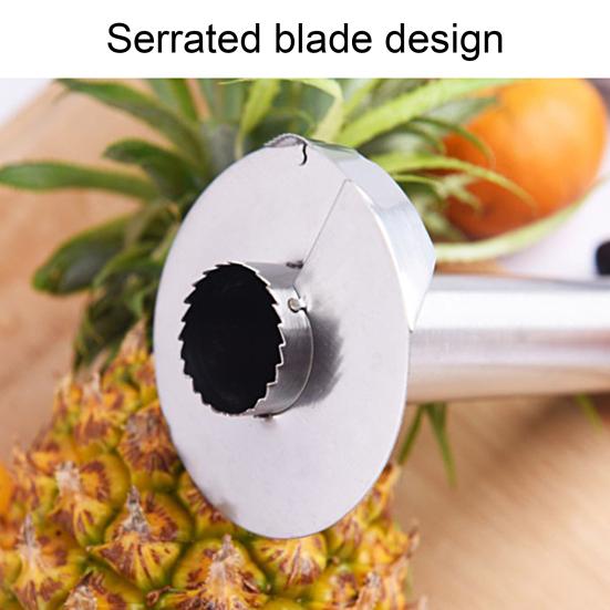 Pineapple Corer Portable Sharp Blade Stainless Steel 3-in-1 Handheld Pineapple Cutter Kitchen Gadget Accessories for Restaurant