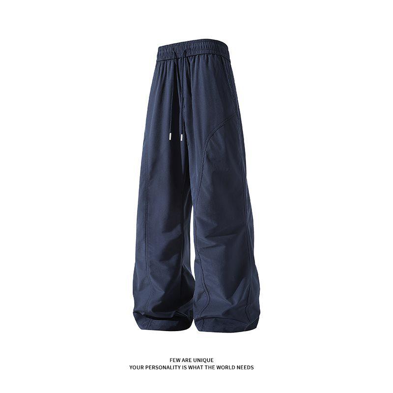 Summer Unisex Quick-Dry Stretch Ice Silk Running Pants - Lightweight, Casual, Solid Color