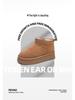 Unisex Genuine Leather Thick-Soled Snow Boots - Versatile Winter Warm Short Boots for Women and Couples