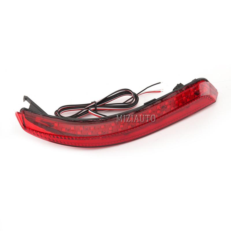 Rear Brake Tail Lights For Nissan Almera Bluebird Sylphy 2009-2011 LED Rear Bumper Reflector Lamps Turn Signal Fog Lamp