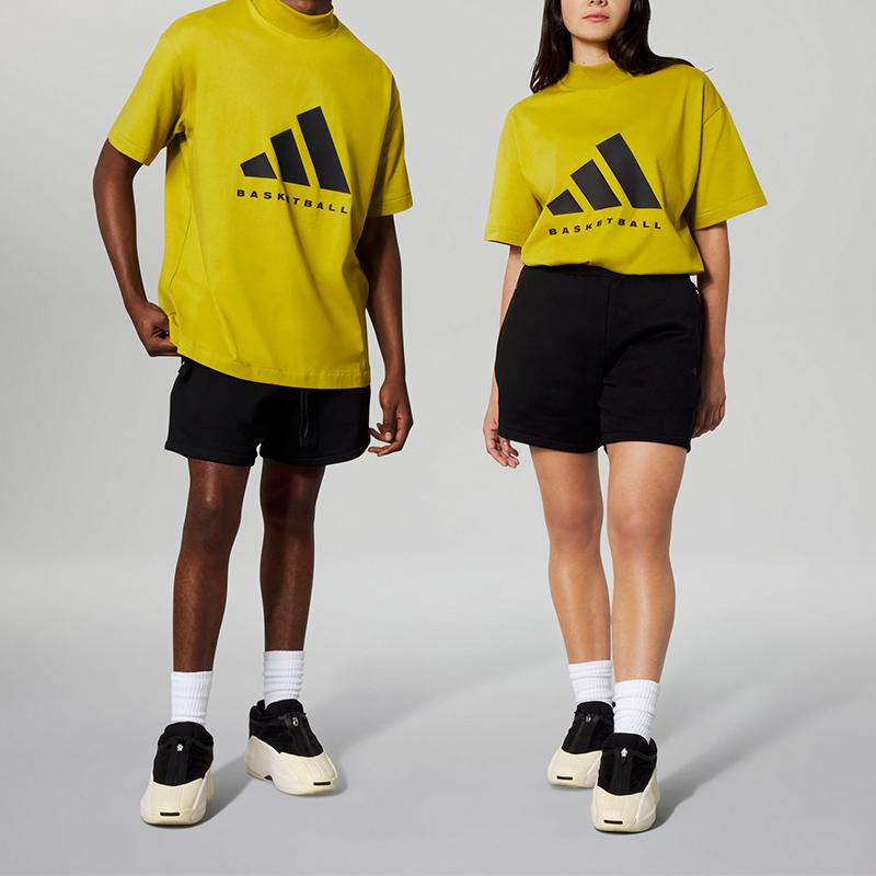 Adidas Tricou SS23 Capitolul 03 Tricou tricotat cu guler rotund și imprimeu cu logo-ul mărcii Unisex Verde-Măsliniu IR8490