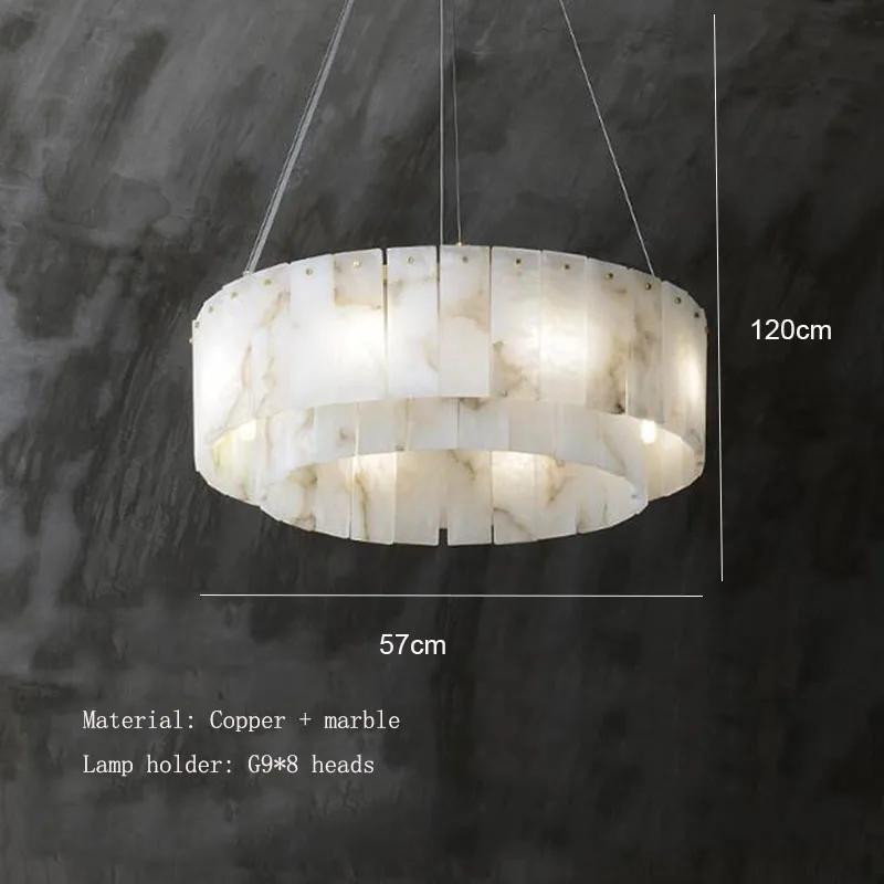 

Современная гостиная роскошная мраморная люстра минималистичное украшение дома спальня столовая бытовая техника светильник Warm White
