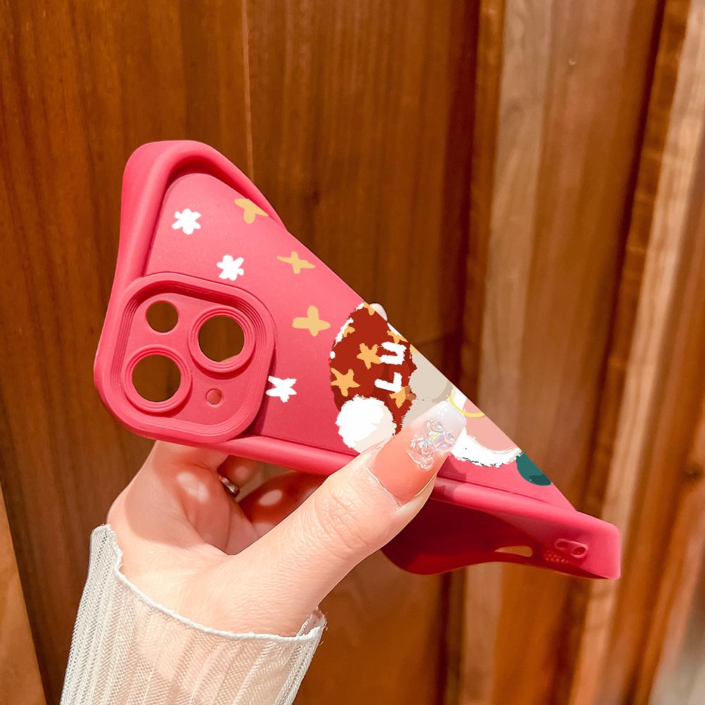 Soft Silicone Square Ladder Printing Pattern Phone Casing Full Cover Camera Shockproof Protection Rubber Case for Samsung