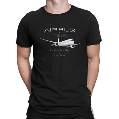 Funny Aircraft Modern T-Shirt Men Crewneck Pure Cotton T Shirt Airbus Short Sleeve Tees Gift Idea Clothes