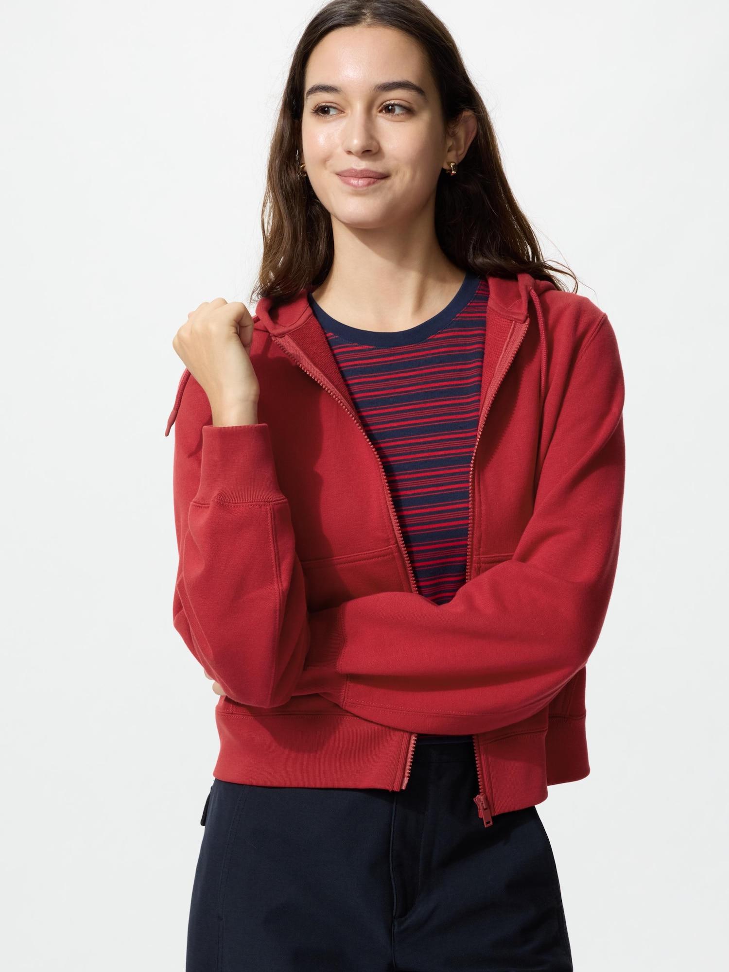 Худи на молнии Uniqlo Sweatpool 16 RED/WOMEN S