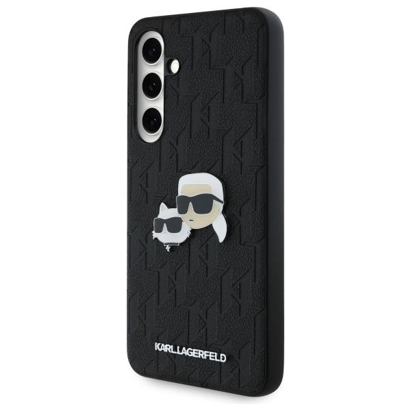 Karl Lagerfeld Klhcs24Fepgklkcpk Sam S24 Fe S721 Black Hardcase Monogram Karl&Chaoupette Head Pin