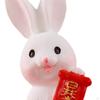 Statue, Little Bunny Figurine, Resin Sculpture for Home Holiday Decoration