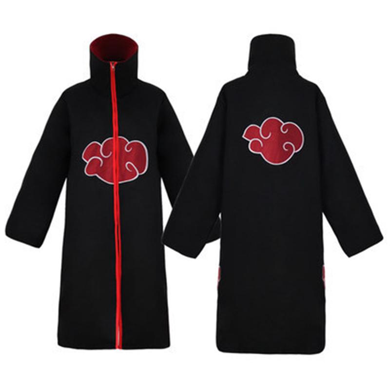 Akatsuki Anime Naruto Uchiha Itachi Cosplay Costume Robe Cloak Cape Wind Coat