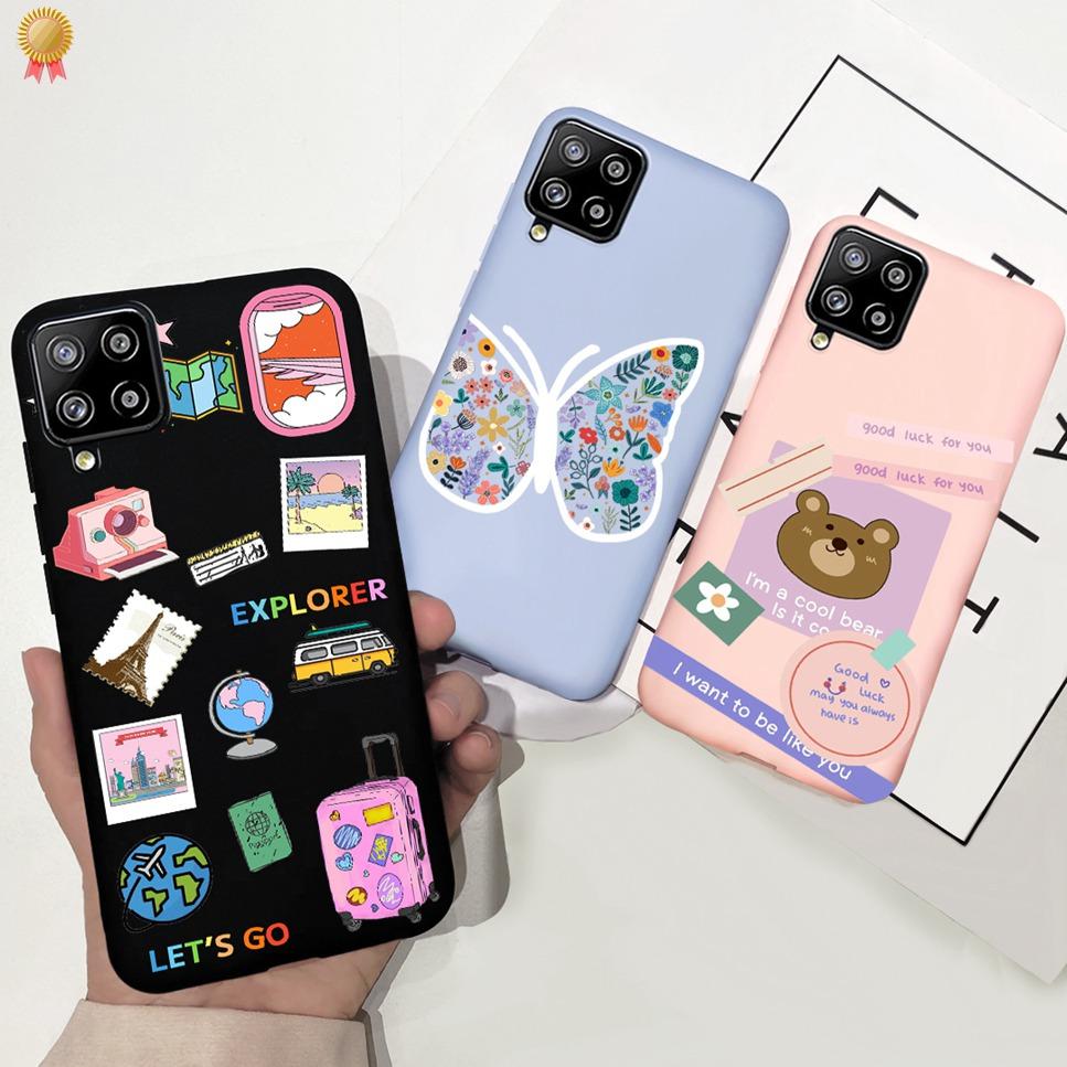 Für Samsung Galaxy A12 A42 Hülle Niedliche Cartoon Weiche Silikon Stoßstange Abdeckung Für SamsungA12 Funda Samsung A12 A42 A 12 42 Handyhülle