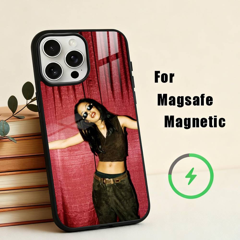 Singer A-A-AaliyahS H-hip pop  Phone Case For iPhone17,16,15,14,13,12,11 Plus,Pro Max Magnetic For Magsafe Wireless Charging