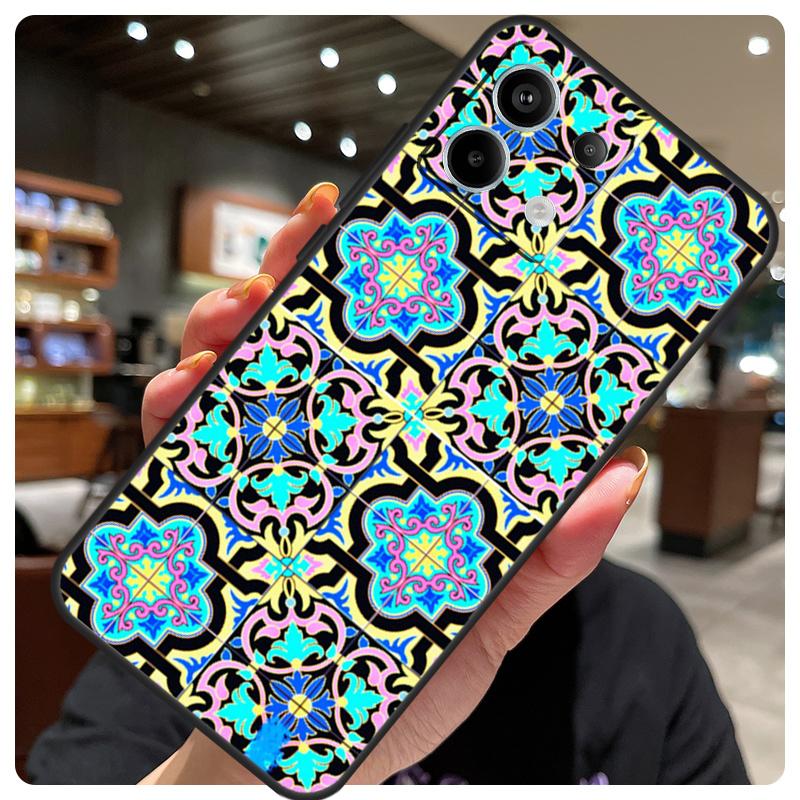 Moroccan Mosai Tile Pattern Case For Xiaomi Redmi Note 14 10 13 12 11 15 Pro Plus Cover For Redmi 15 15C 12C 13C 14C 10C