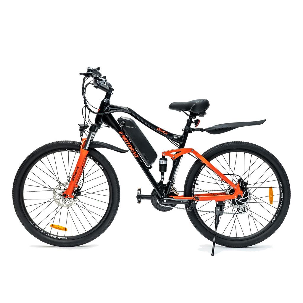Emotorad EMX Elektrisk Terrengsykkel 27.5" | 36V 250W Motor | 470Wh Avtakbart Batteri | Rekkevidde 70KM | Shimano 21 Gir
