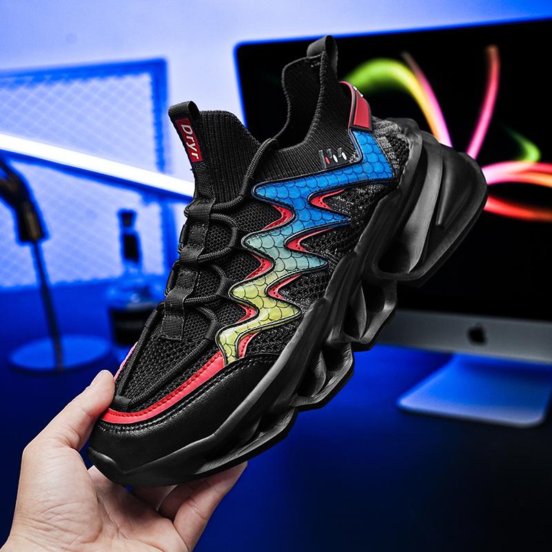 Mens Running Shoes Cushioning Outdoor Marathon Jogging Gym Shoes 2025 New Summer Mesh Comfortable Tenis Sneakers for Men