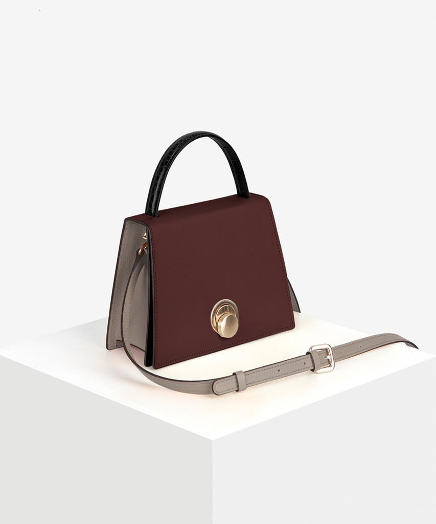 Anodds Lomel Mini Micro Bag Maroon Burgundy