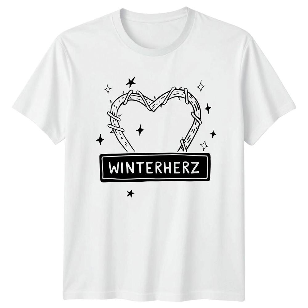 Winterherz TShirt Woodland Art Nature Christmas Gift For Him And Her S