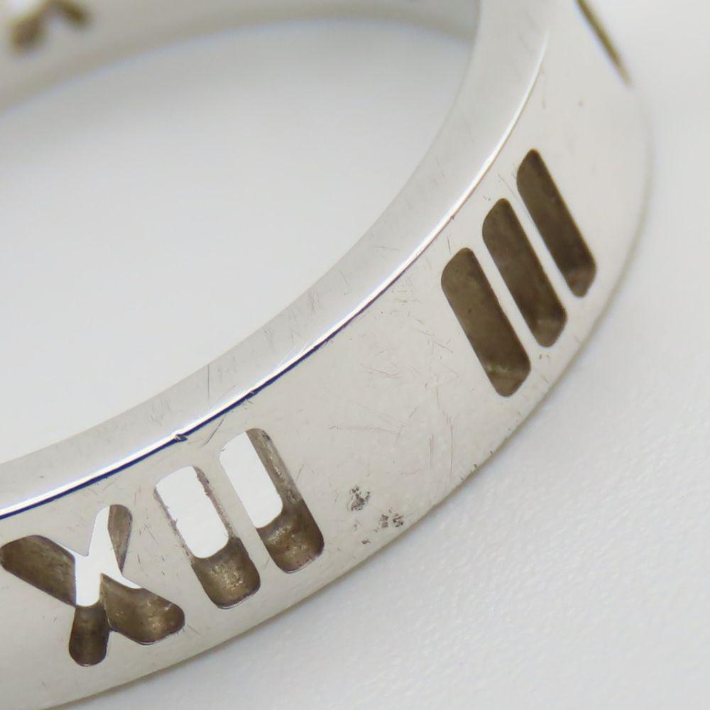 Folosit TIFFANY&Co. Inel Atlas Îngust EU#46 Argint925 2.0g Accesorii Argint