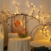 72/96 LED Bendable Willow Branch Lights Birch Tree Lamp 8 Modes Of Vine Tree Christmas Thanksgiving Decoration Atmosphere Light