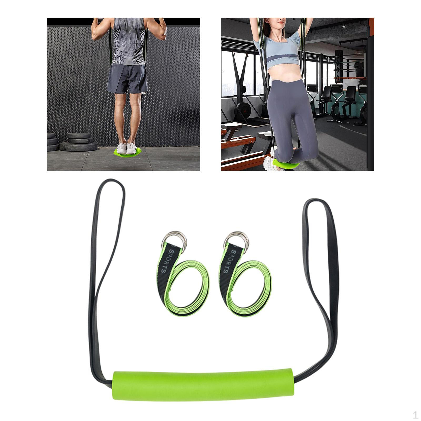 

Подтягивание Вспомогательные ленты Фитнес-лента Вспомогательная тренировка Бодибилдинг Тяжелая нагрузка Подвешивание Ремень для ног зелёный