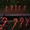 24TE Christmas Candy Cane Lights Set Led Solar or Battery Powered Light Landscape