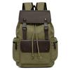 Vintage Canvas Backpack: Large Capacity, Travel & Laptop Bag with Drawstring Flap for Men