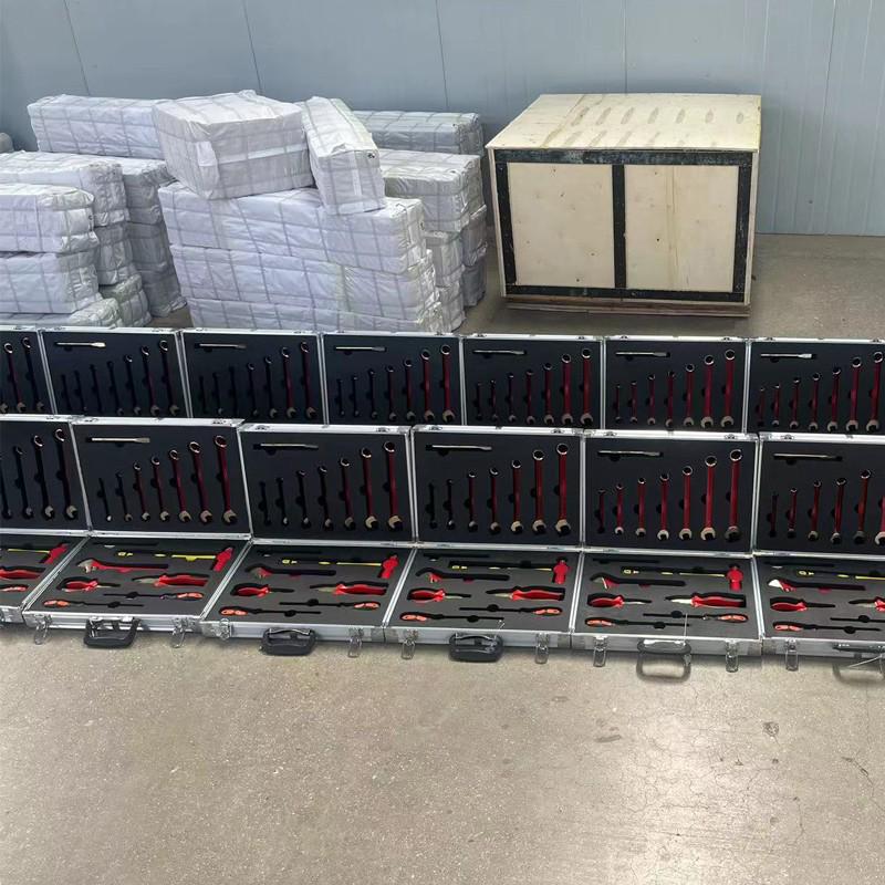 Explosion-Proof 15-Piece Anti-Static Tool Box - Aluminum & Beryllium Bronze for Oil Petrochemical Use