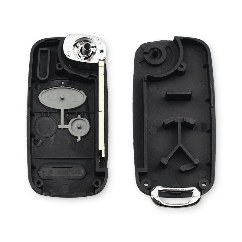 KEYYOU Replacement Modified For Honda Accord CRV S2000 Civic ODYSSEY Fob 2 Buttons HON66 / Right Blade Car Key Shell Flip Case