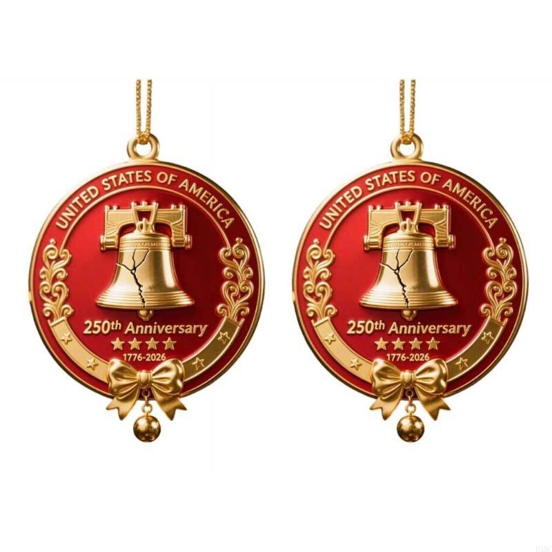 Handmade Christmas Tree Decoration 250th Anniversary Patriotic Ornament