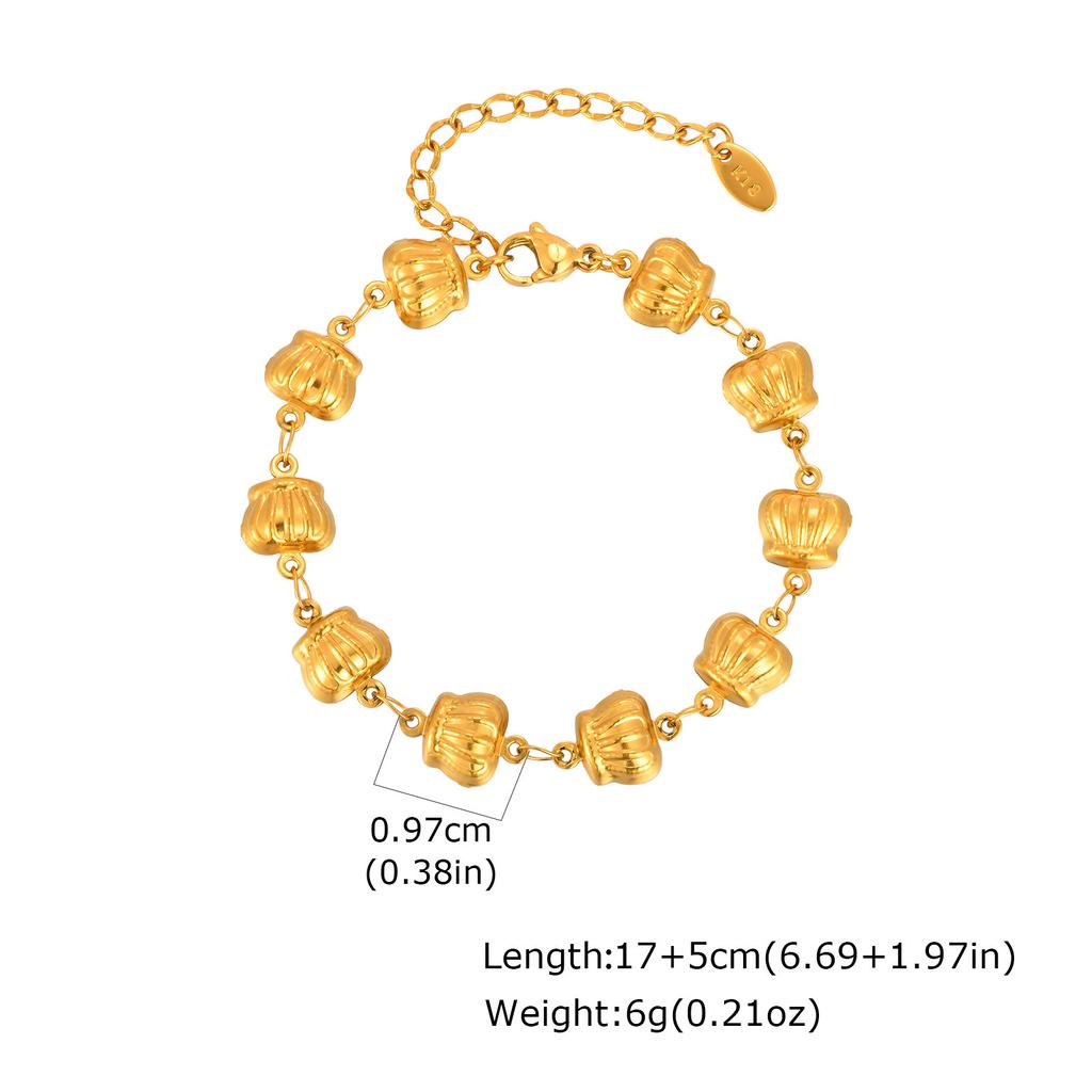 Wind Stainless Steel Four-Leaf Clover Five-Pointed Star Butterfly Rose Chain Bracelet Necklace Female Br-2537