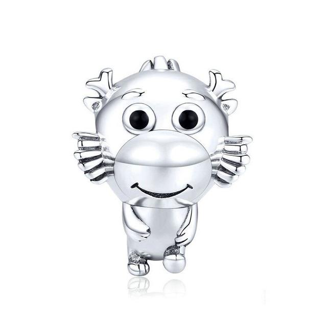 Reducere 100% Pălărie pentru câine din argint 925 real, cu fundă, farmec pentru brățări originale, fabricarea de bijuterii de modă pentru femei