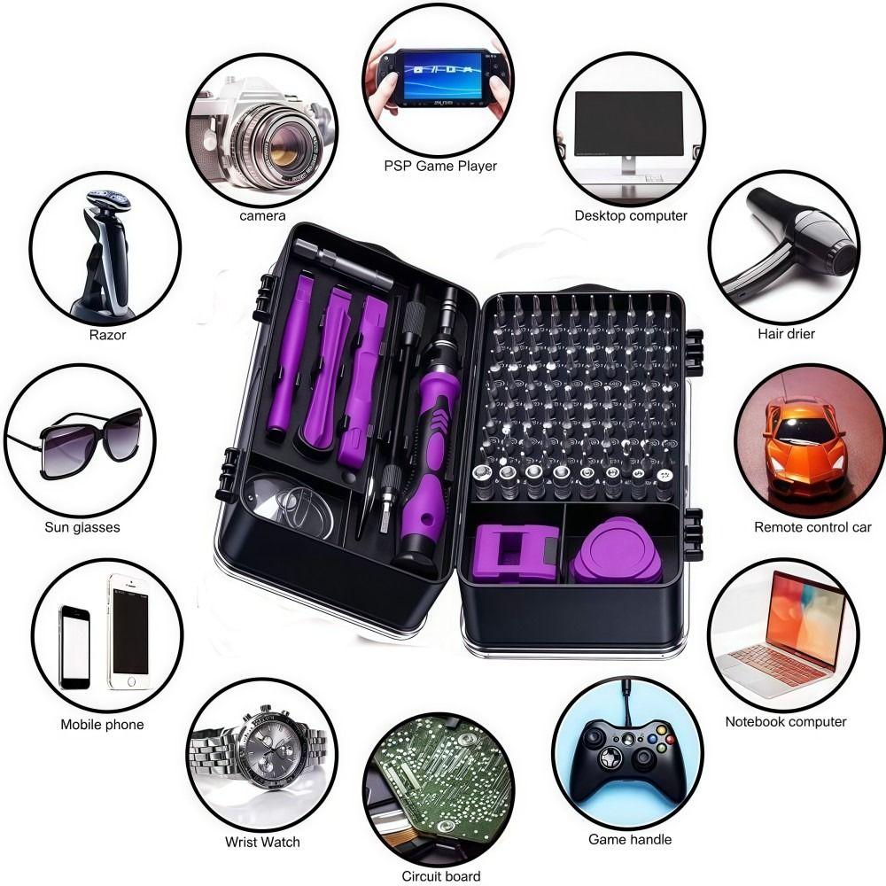 115-in-1 Precision Screwdriver Set Portable Durable Magnetic Repair Tool Kit Multi-functional Screwdriver Kit For Home Repair