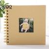 Small Photo Album Album 6 Inch Baby Memory Book Mini Scrapbook for Kids with Stickers & Decorative Compact Borders DIY First Year Milestone